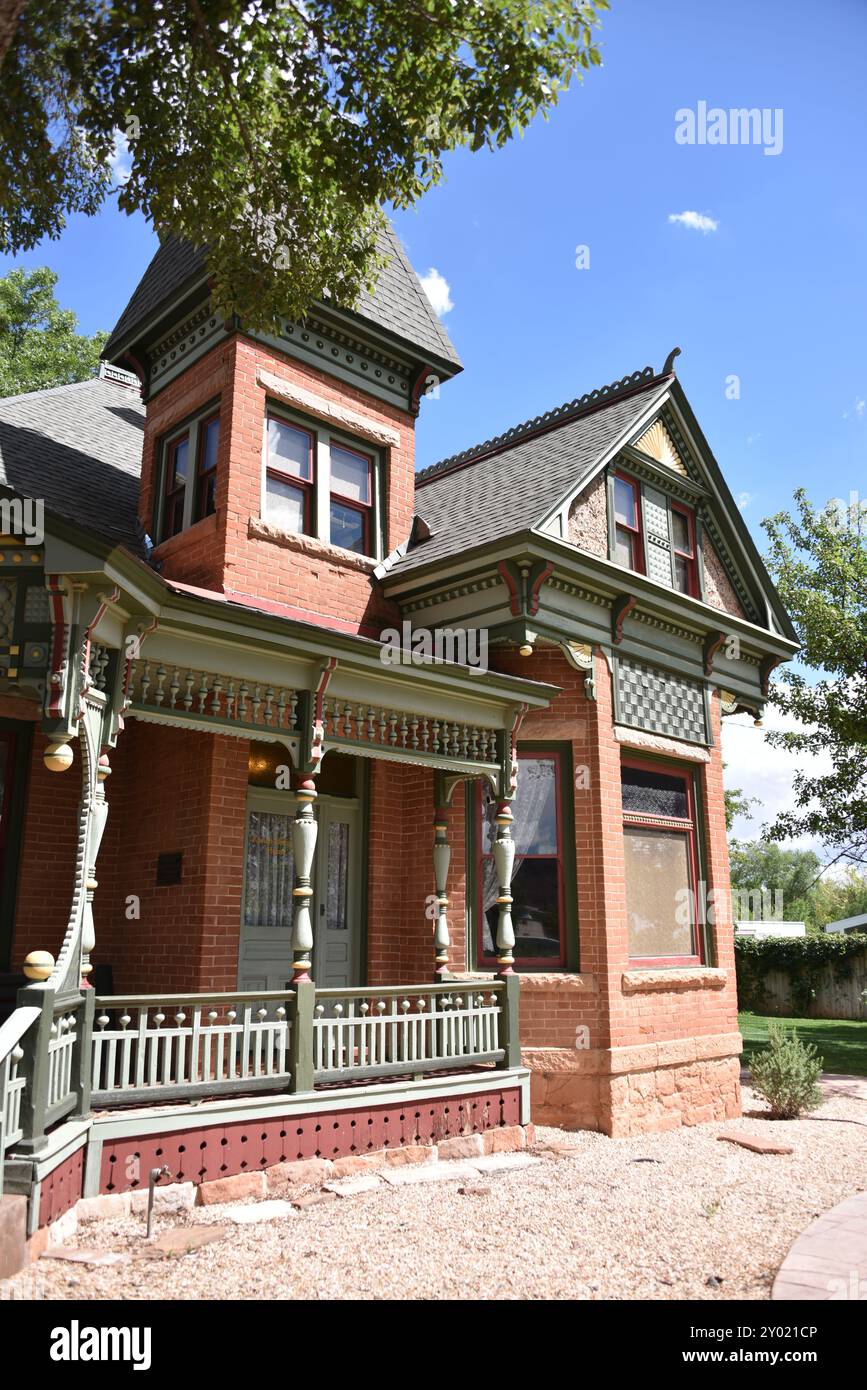 Kanab, Utah. U.S.A.8/12/2024. Le Kanab Heritage House Museum, aussi appelé le joyau de Kanab préserve et fait vivre les riches coutumes. Banque D'Images