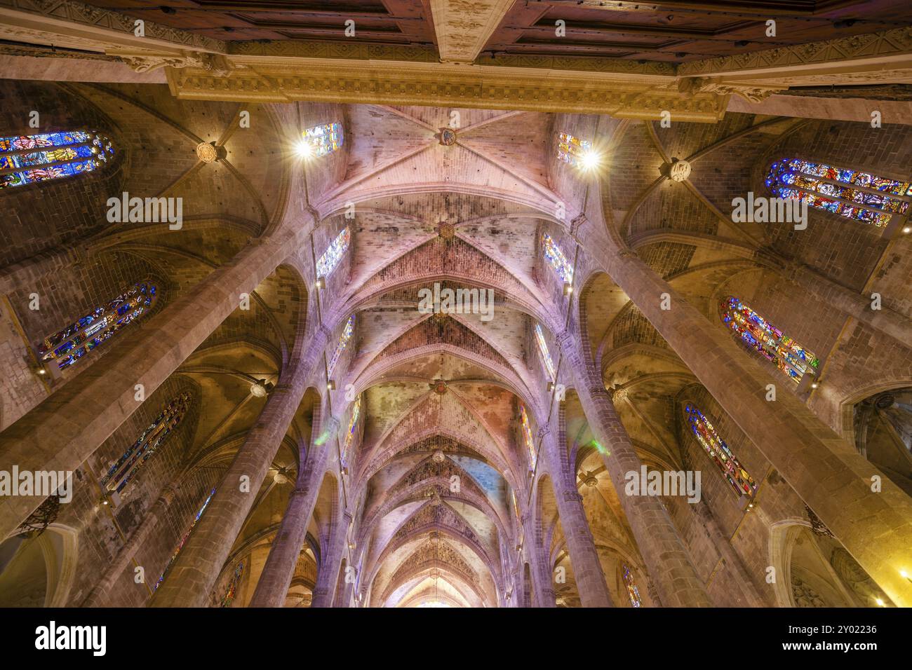 Catedral de Mallorca, siglo XIII, Monumento Historico-artistico, Palma, majorque, islas baleares, espana, europa Banque D'Images