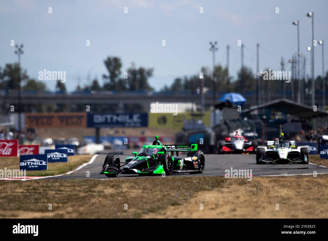 Portland, Oregon, États-Unis. 25 août 2024. ROMAIN GROSJEAN (77) (SWE) de Genève, Suisse conduit sur piste lors du Grand Prix de Portland Bitnile.com au Portland International Raceway à Portland, OREGON. (Crédit image : © Walter G. Arce Sr./ASP via ZUMA Press Wire) USAGE ÉDITORIAL SEULEMENT! Non destiné à UN USAGE commercial ! Banque D'Images