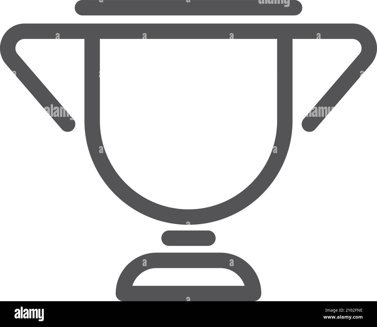 Icône de ligne de coupe trophée. Prix d'honneur sportif Illustration de Vecteur