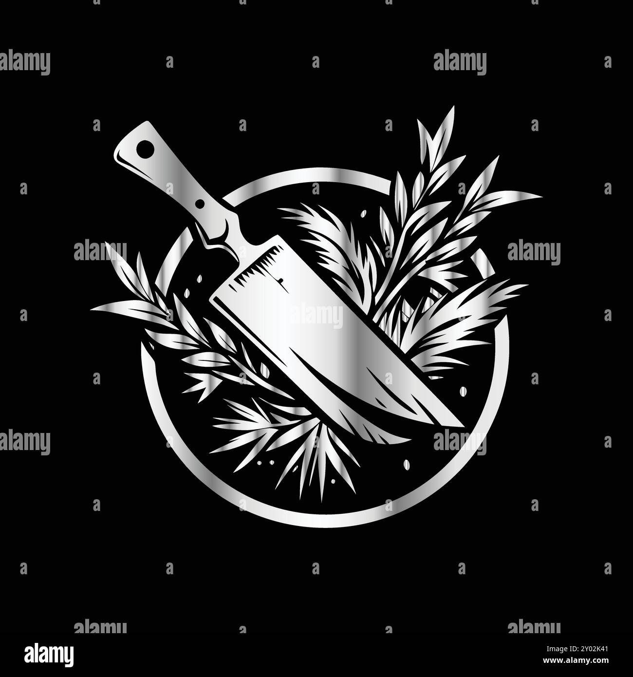 Logos de cuisine.sain. Logo alimentaire. Phrases de cuisine. Cuisinier maison, chef, moustache, ustensiles de cuisine icône ou logo. Illustration vectorielle sur fond noir. Illustration de Vecteur