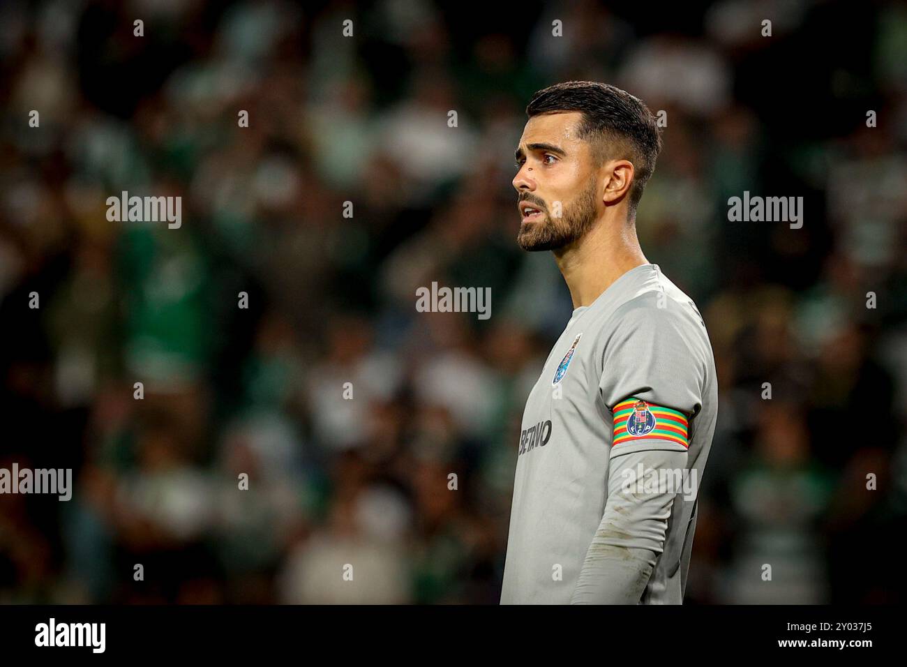 Portugal. 01 Sep, 2024. Diogo Costa gardien du FC Porto lors du match Liga Portugal Betclic entre le Sporting CP et le FC Porto à l'Estadio Jose de Alvalade le 30 août 2024, Portugal. Liga Portugal Betclic - Sporting CP vs FC Porto (Valter Gouveia/SPP) crédit : SPP Sport Press photo. /Alamy Live News Banque D'Images