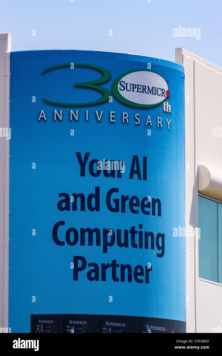 Supermicro Computer à San Jose Californie États-Unis Silicon Valley Banque D'Images