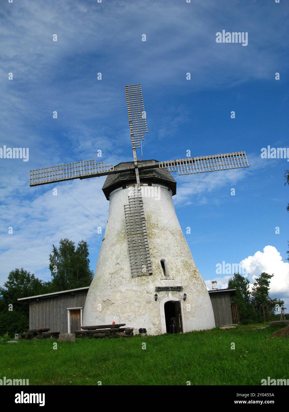 Le moulin en Estonie pays Banque D'Images