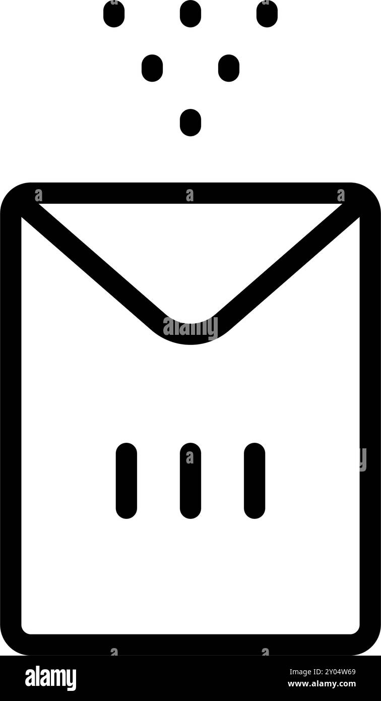 Icône de ligne de périphérique de l'humidificateur. Concept de purificateur d'air d'appareil électronique pictogramme de présentation. Illustration de la technologie de ventilation. Vecteur simple isolé Illustration de Vecteur