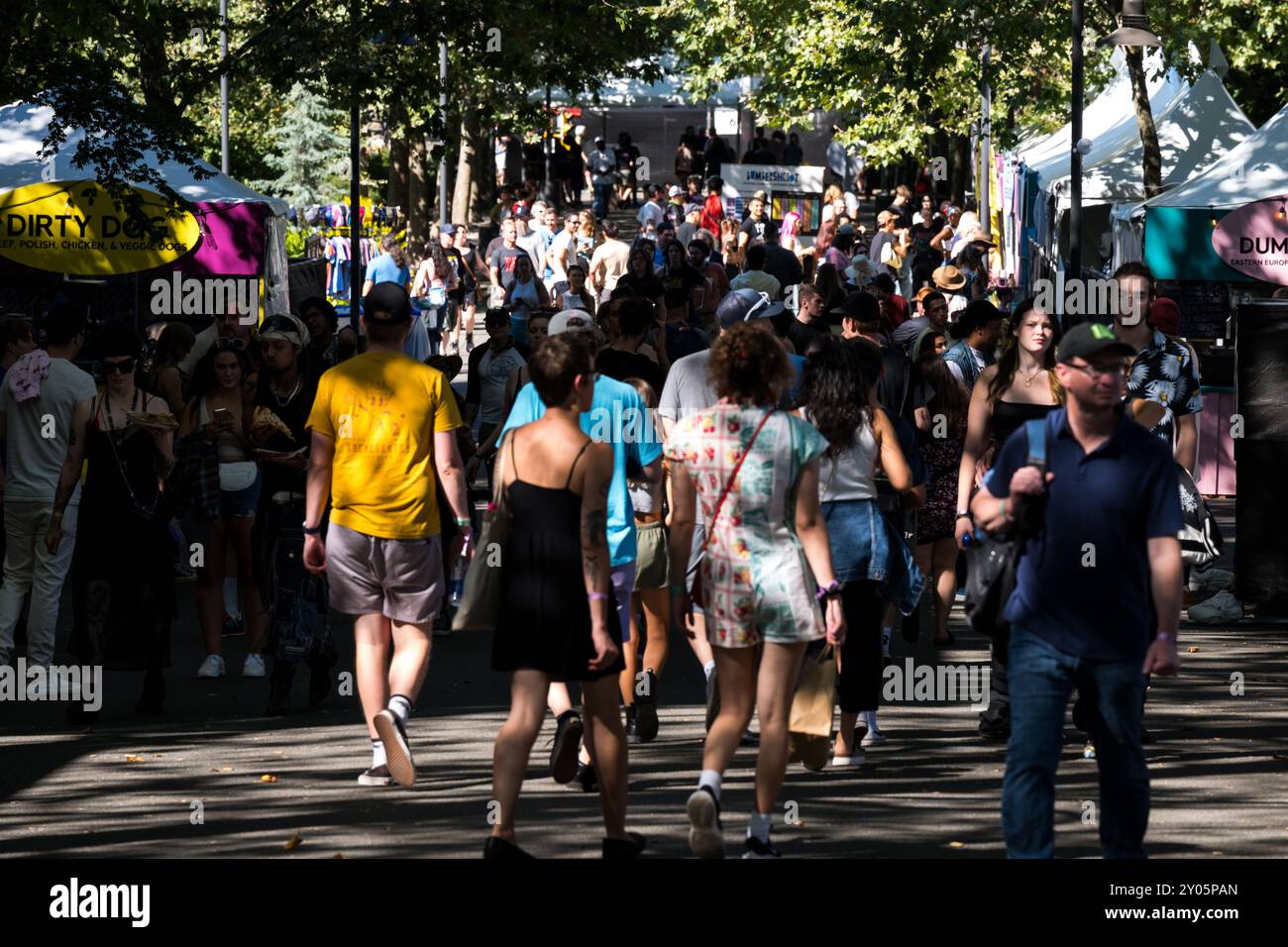 Seattle, États-Unis. 30 août 2024. Festival international de musique Bumbershoot Weekend. Ce festival emblématique de musique et d'art attire des milliers de personnes du monde entier pour deux jours de divertissement. James Anderson/Alamy Live Entertainment Banque D'Images