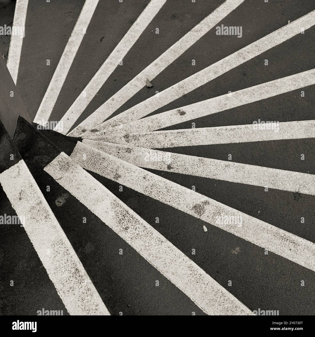 Escalier en colimaçon sur un pont à Cologne Banque D'Images