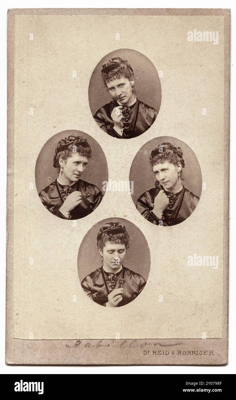 Zerline Gabillon par le Dr Hermann Heid et Ferdinand Ronniger, vers 1865 Banque D'Images