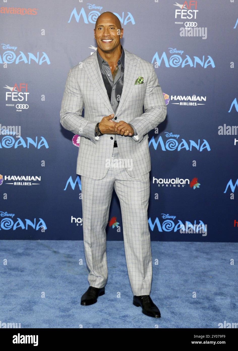 Dwayne Johnson à l'AFI FEST 2016 première de 'Moana' au El Capitan Theatre à Hollywood, États-Unis le 14 novembre 2016 Banque D'Images