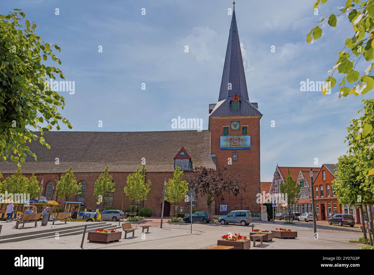 Église Severi à Otterndorf, Cuxhaven, basse-Saxe Banque D'Images