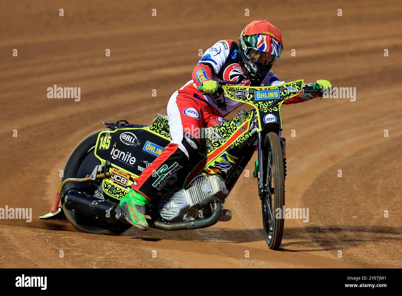 William Cairns (réserve) de belle vue 'Cool Running' Colts lors du match de la WSRA National Development League entre belle vue Colts et Edinburgh Monarchs Academy au National Speedway Stadium de Manchester, en Angleterre, le 30 août 2024. (Photo : Thomas Edwards | mi News) crédit : MI News & Sport /Alamy Live News Banque D'Images