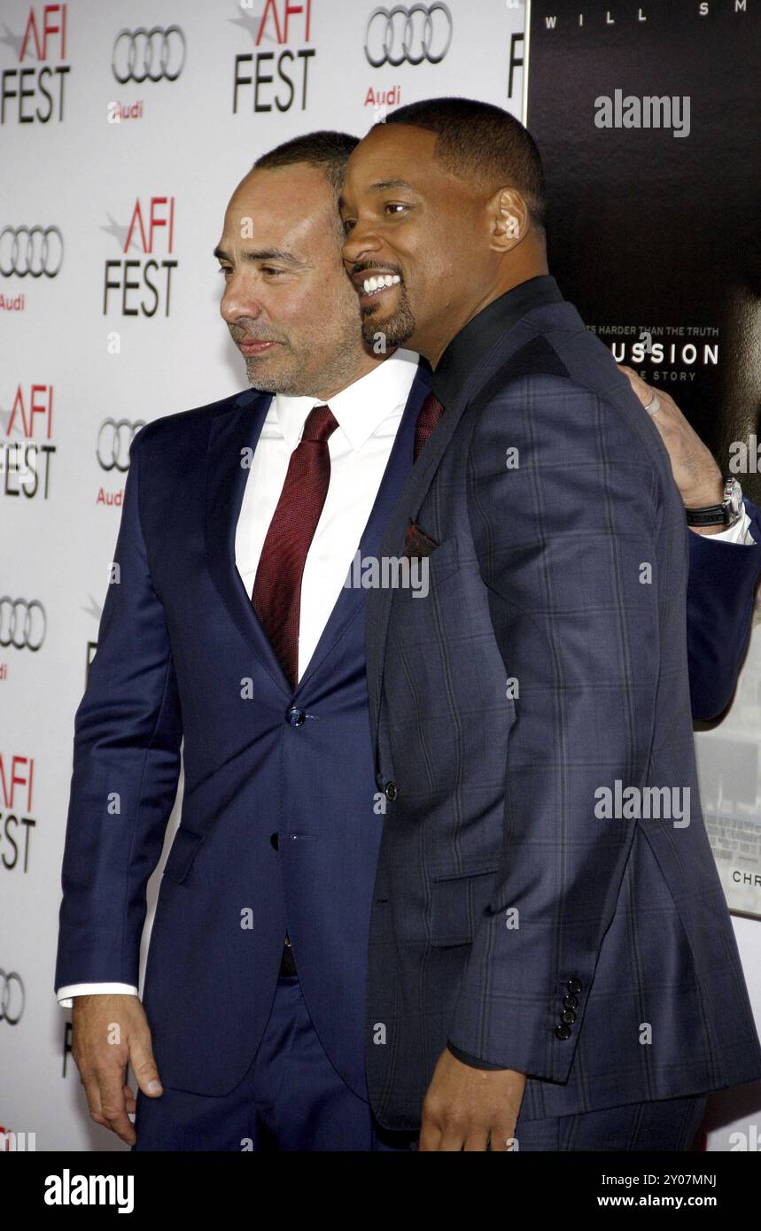 Peter Landesman et Will Smith à l'AFI FEST 2015 première au Gala principal de 'commotion' qui a eu lieu au TCL Chinese Theatre à Hollywood, USA le nov Banque D'Images