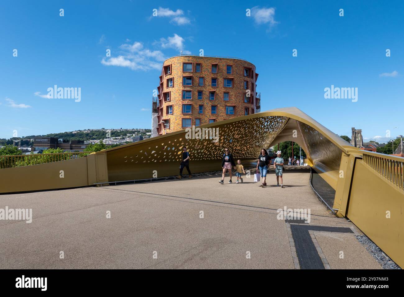 Gateway Bridge, Copr Bay, Swansea Banque D'Images