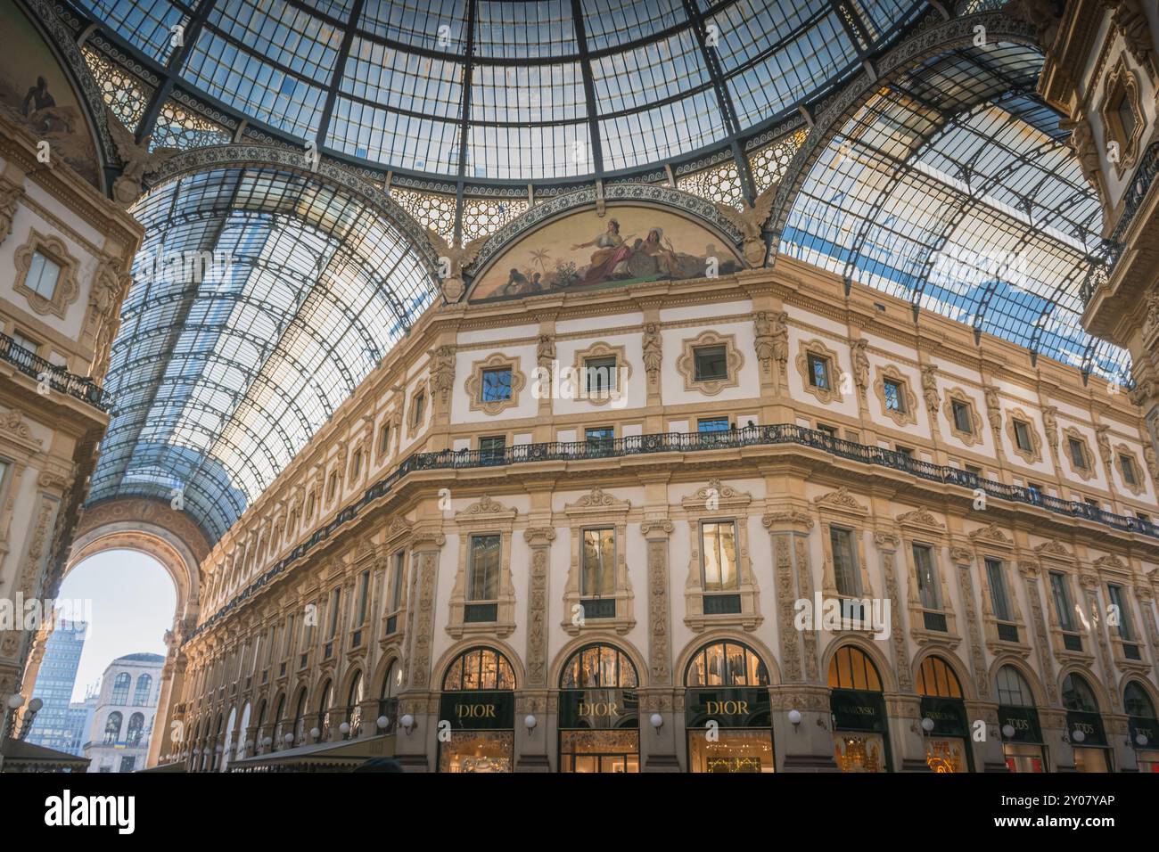 Galerie Victor Emmanuel II, Milan Banque D'Images