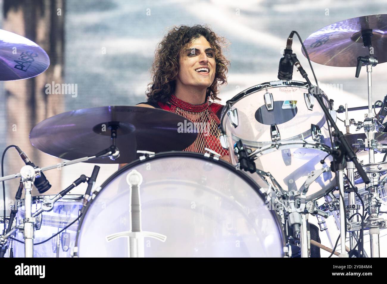 Danny Wagner de Greta Van Fleet en concert à Oslo, en Norvège Banque D'Images