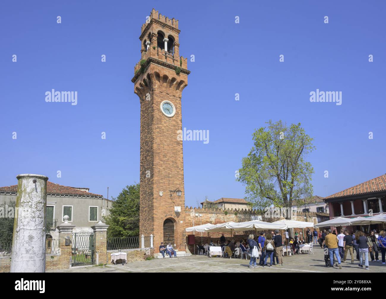 Campo Santo Stefano, Murano, Venise, ville métropolitaine de Venise, Italie, Europe Banque D'Images