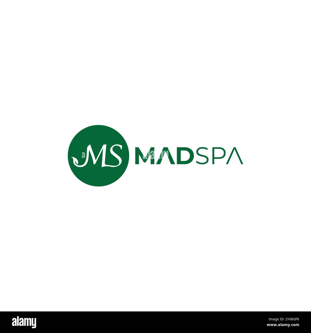 Berline M S monogramme avec logo MAD spa Illustration de Vecteur