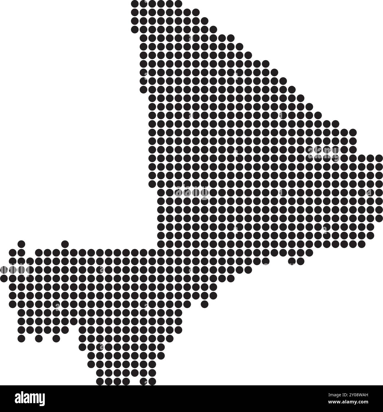 Mali icône d'illustration de carte conception d'élément Illustration de Vecteur