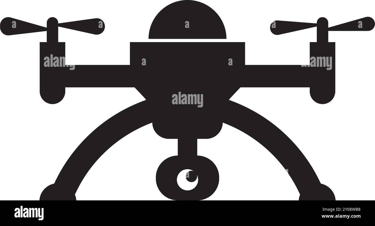 drone illustration icône élément logo design Illustration de Vecteur