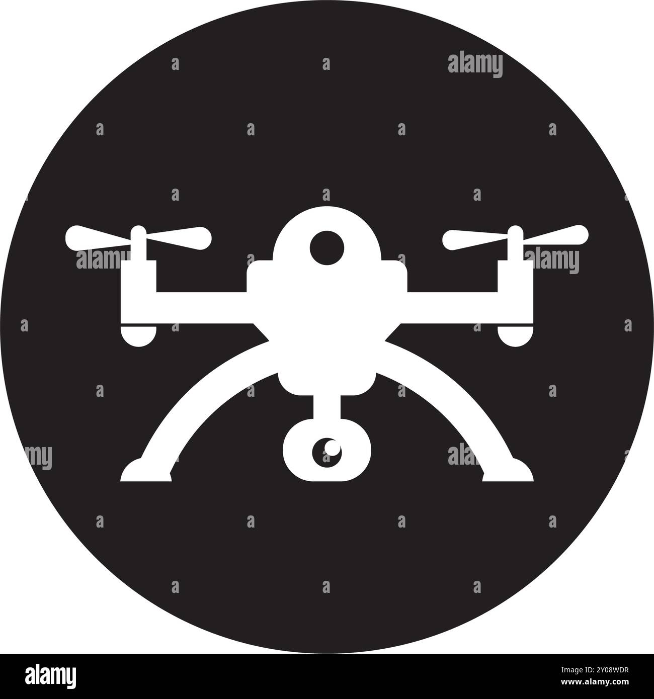 drone illustration icône élément logo design Illustration de Vecteur