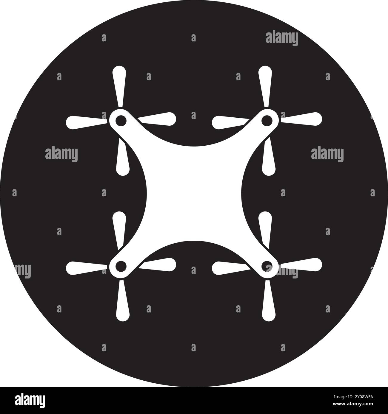 drone illustration icône élément logo design Illustration de Vecteur