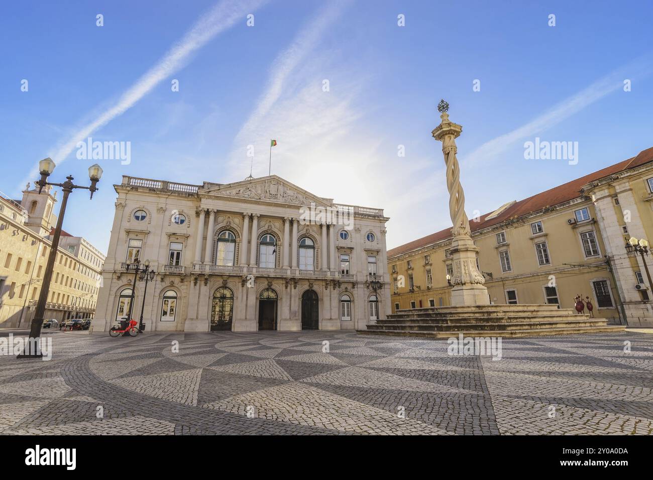 Portugal Lisbonne, ville à Lisbonne Square Municipal Banque D'Images