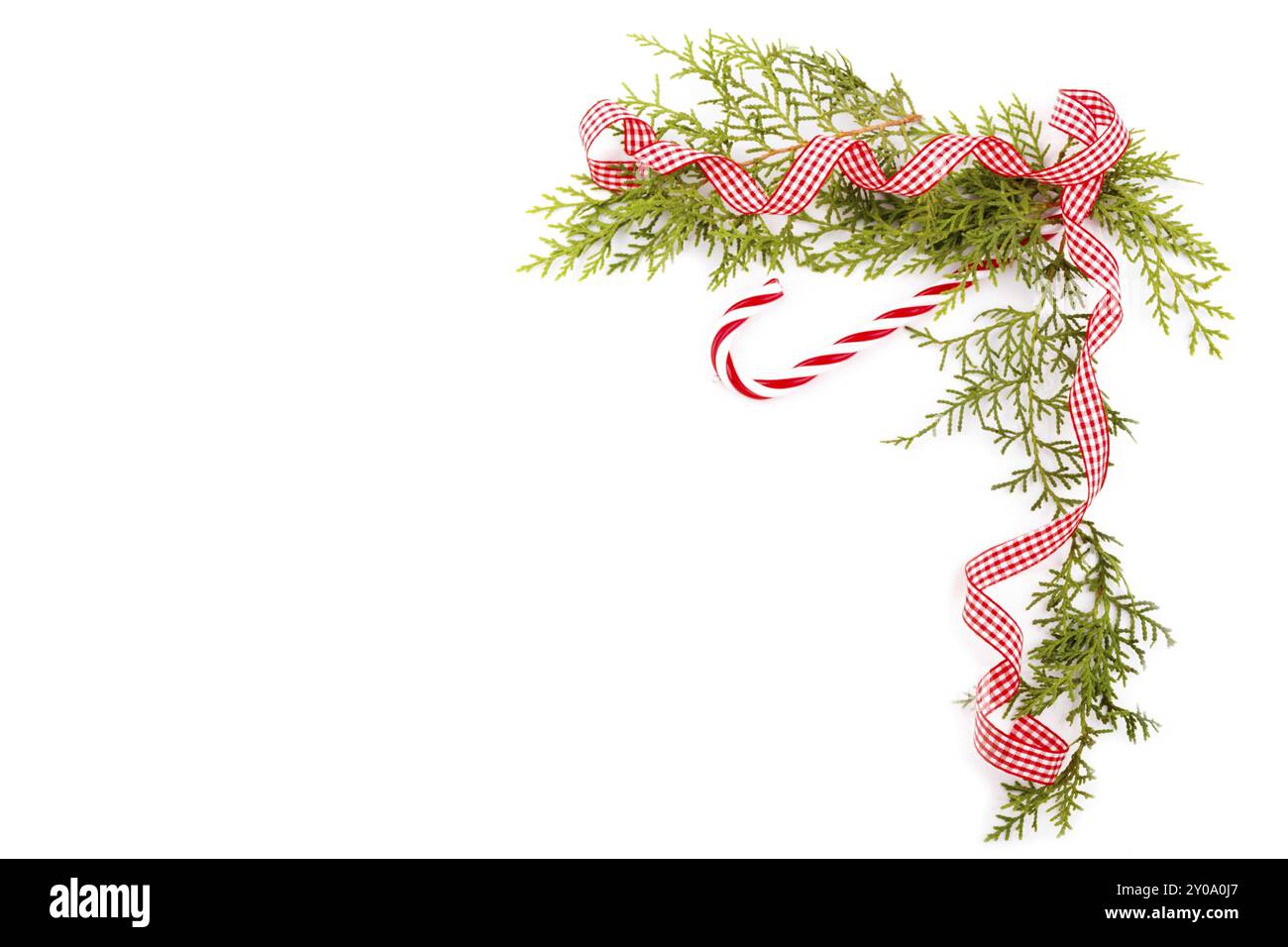 Noël décoratif, composition du nouvel an. Cadre pour photos Banque D'Images