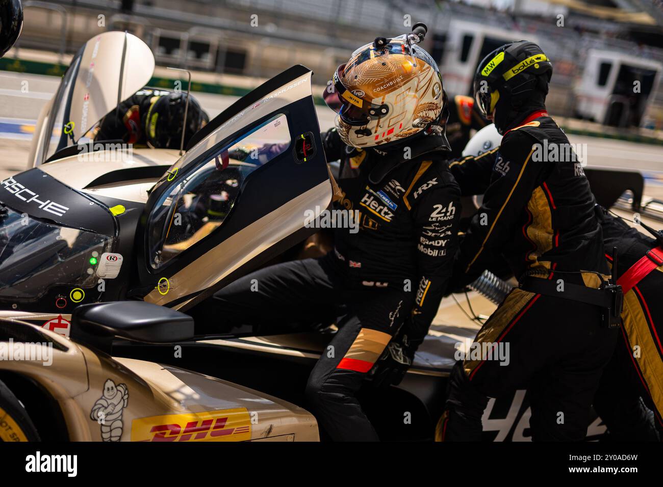 Austin, Etats-Unis. 01 Sep, 2024. BUTTON Jenson (gbr), Hertz Team Jota, Porsche 963, portrait lors de la Lone Star Star le Mans 2024, 6ème manche du Championnat du monde d'Endurance FIA 2024, du 30 août au 1er septembre 2024 sur le circuit des Amériques à Austin, Texas, États-Unis d'Amérique - photo Javier Jimenez/DPPI crédit : DPPI Media/Alamy Live News Banque D'Images