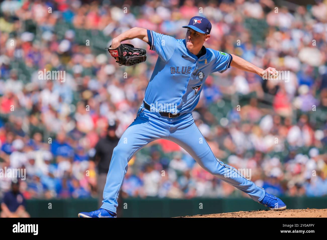 Minneapolis, Minnesota, États-Unis. 1er septembre 2024. RYAN YARBROUGH (35), lanceur de relève des Blue Jays de Toronto, lance lors d’un match de baseball de la MLB entre les Twins du Minnesota et les Blue Jays de Toronto au Target Field, les Twins ont gagné 4-3. (Crédit image : © Steven Garcia/ZUMA Press Wire) USAGE ÉDITORIAL SEULEMENT! Non destiné à UN USAGE commercial ! Crédit : ZUMA Press, Inc/Alamy Live News Banque D'Images