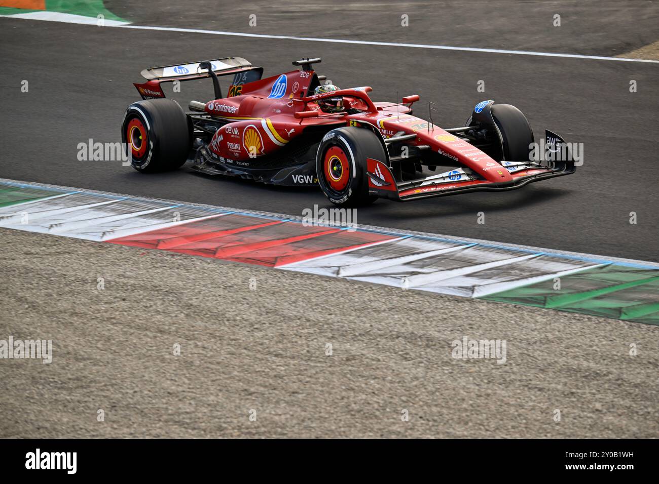 Autodromo Nazionale Monza, Monza, Italie. 1er septembre 2024. Grand Prix d'Italie de formule 1 2024 ; jour de la course ; Charles Leclerc de Monaco au volant de l'écurie Scuderia Ferrari HP F1 Team crédit : action plus Sports/Alamy Live News Banque D'Images