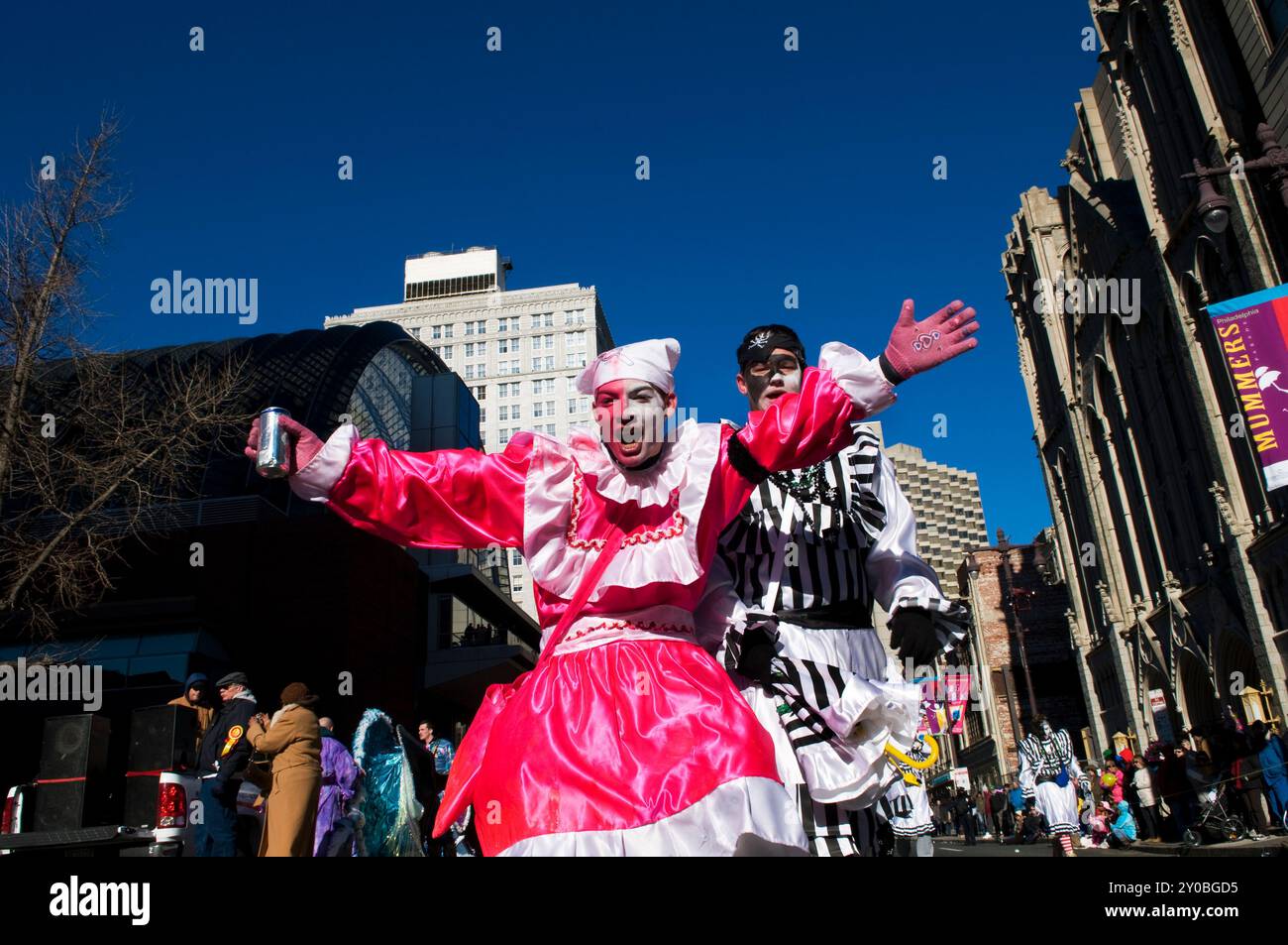 La célèbre parade mimée sur Broad street à Philadelphie Banque D'Images