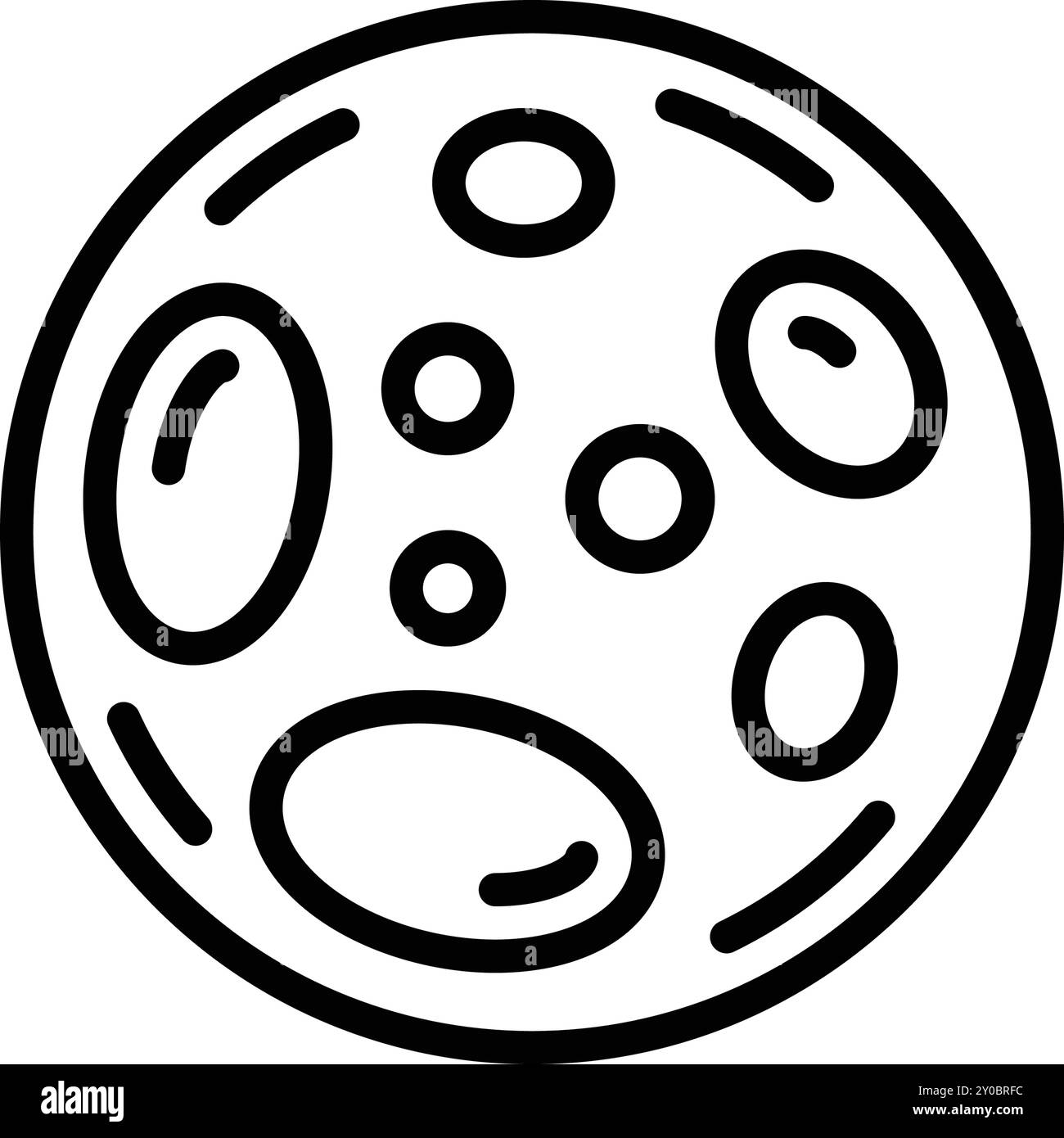 Icône pour la lune, phoebe Illustration de Vecteur