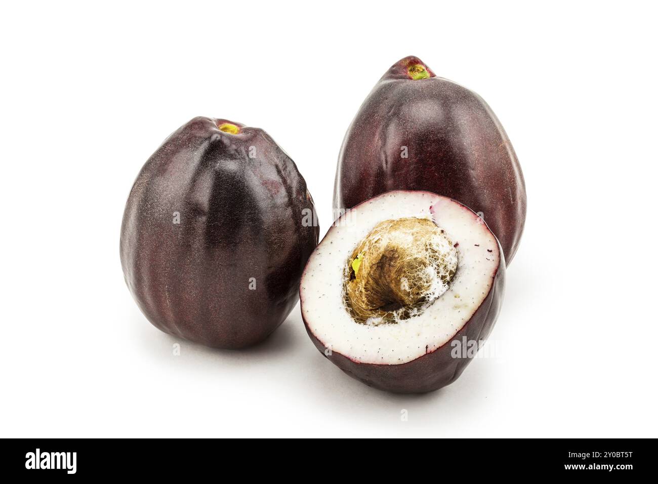 Pomelac Malay Apple sur fond blanc Banque D'Images