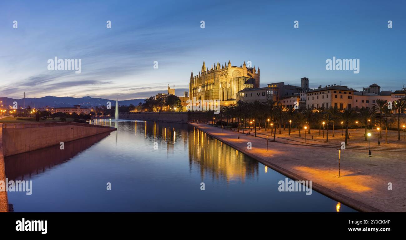 Catedral de Mallorca, Catedral-Basilica de Santa Maria, siglo XIV, Monumento Historico-artistico, Palma de Majorque, Majorque, îles baléares, espagne Banque D'Images