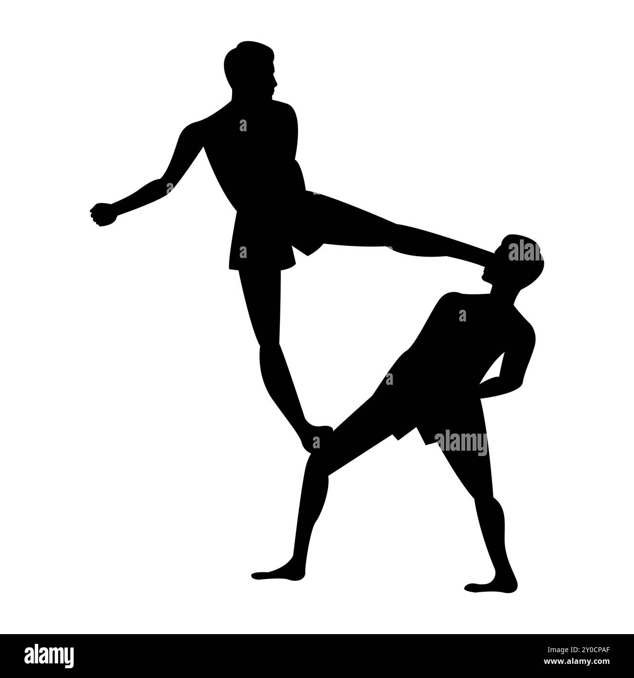 Muay thai acteur appelé Mae mai Muay Thai Illustration de Vecteur