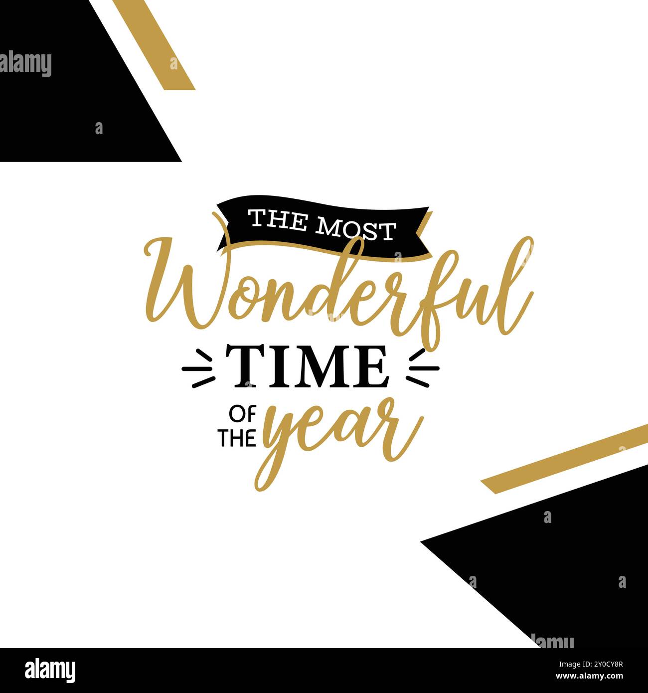 Bannière de bonne année dans un nouveau style élégant, carte de nouvelle année, illustration vectorielle de nouvelle année, images de bonne année Illustration de Vecteur