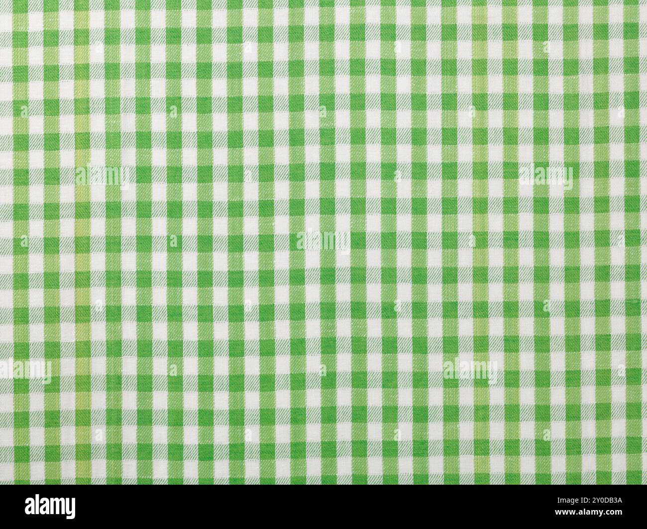 Tissu à carreaux vert jaunâtre et blanc Banque D'Images Tissu à carreaux vert jaunâtre et blanc Banque D'Images