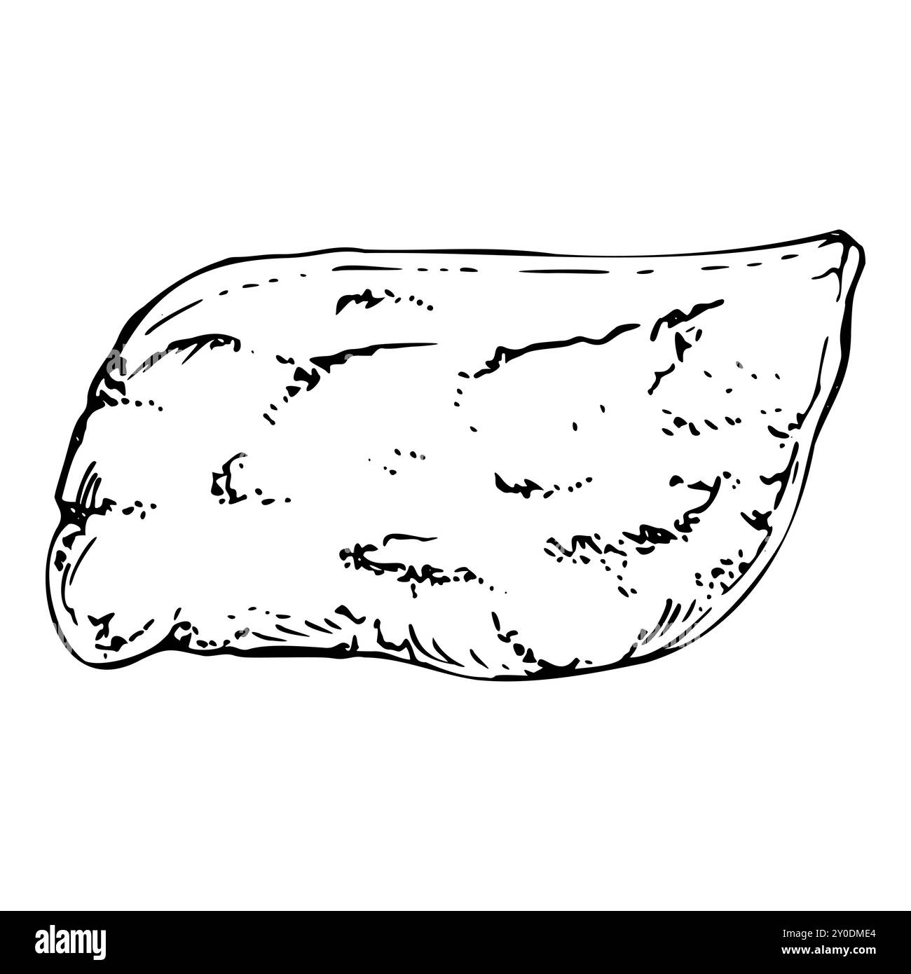 Cuisine végétarienne traditionnelle japonaise végétalienne, poche de tofu inari sushi, omelette tamagoyaki pour crêpes au fromage frit. Dessiné à la main dans le stylo vectoriel, encre Illustration de Vecteur