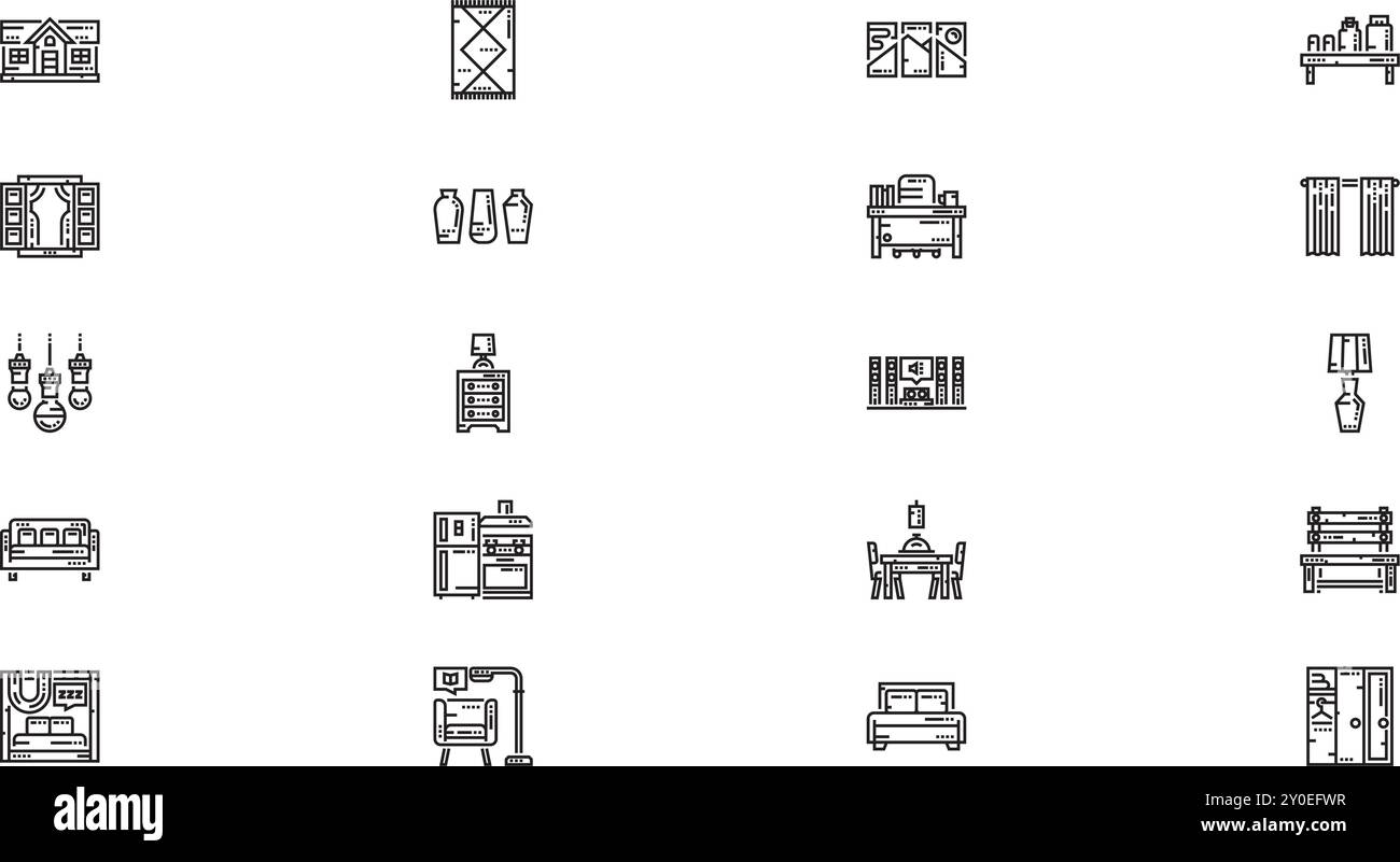 Home Living Icons Collection d'icônes vectorielles de haute qualité avec Stroke modifiable. Idéal pour les projets professionnels et créatifs. Illustration de Vecteur Home Living Icons Collection d'icônes vectorielles de haute qualité avec Stroke modifiable. Idéal pour les projets professionnels et créatifs. Illustration de Vecteur