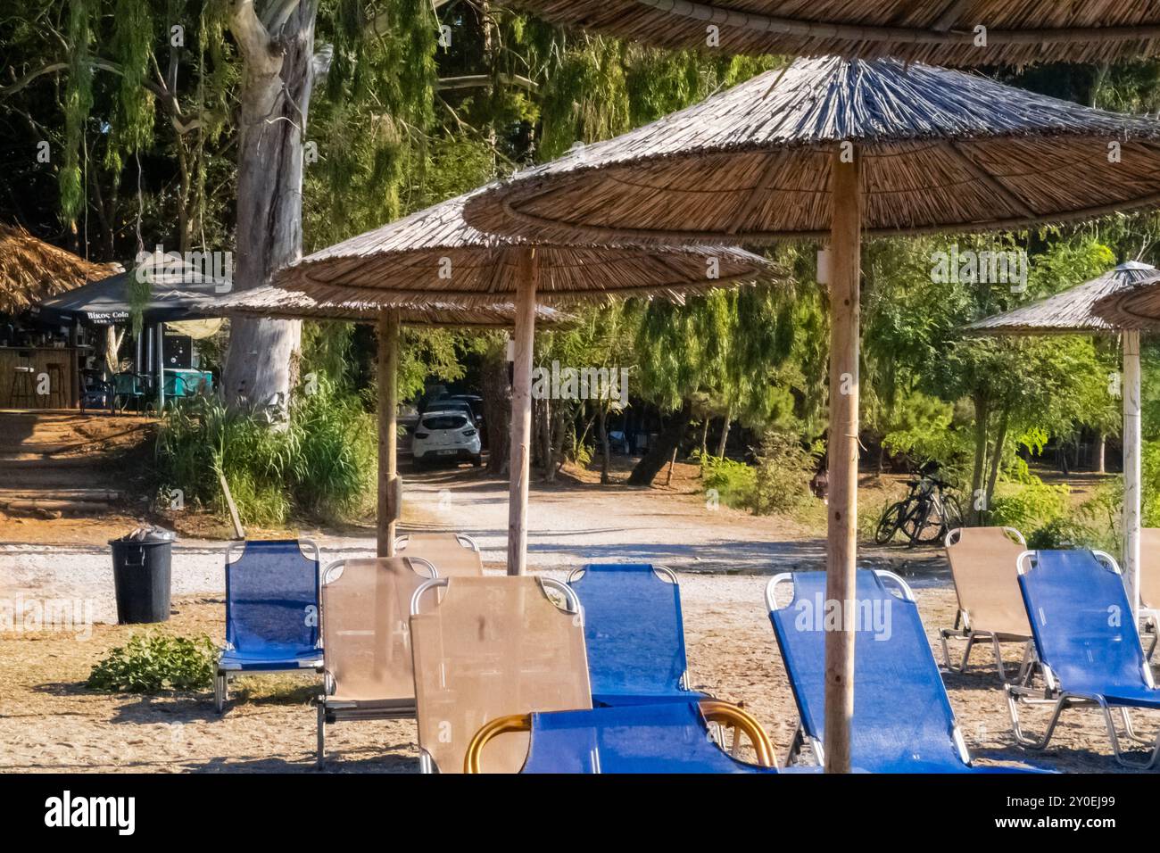 parc près de la plage en bord de mer Banque D'Images