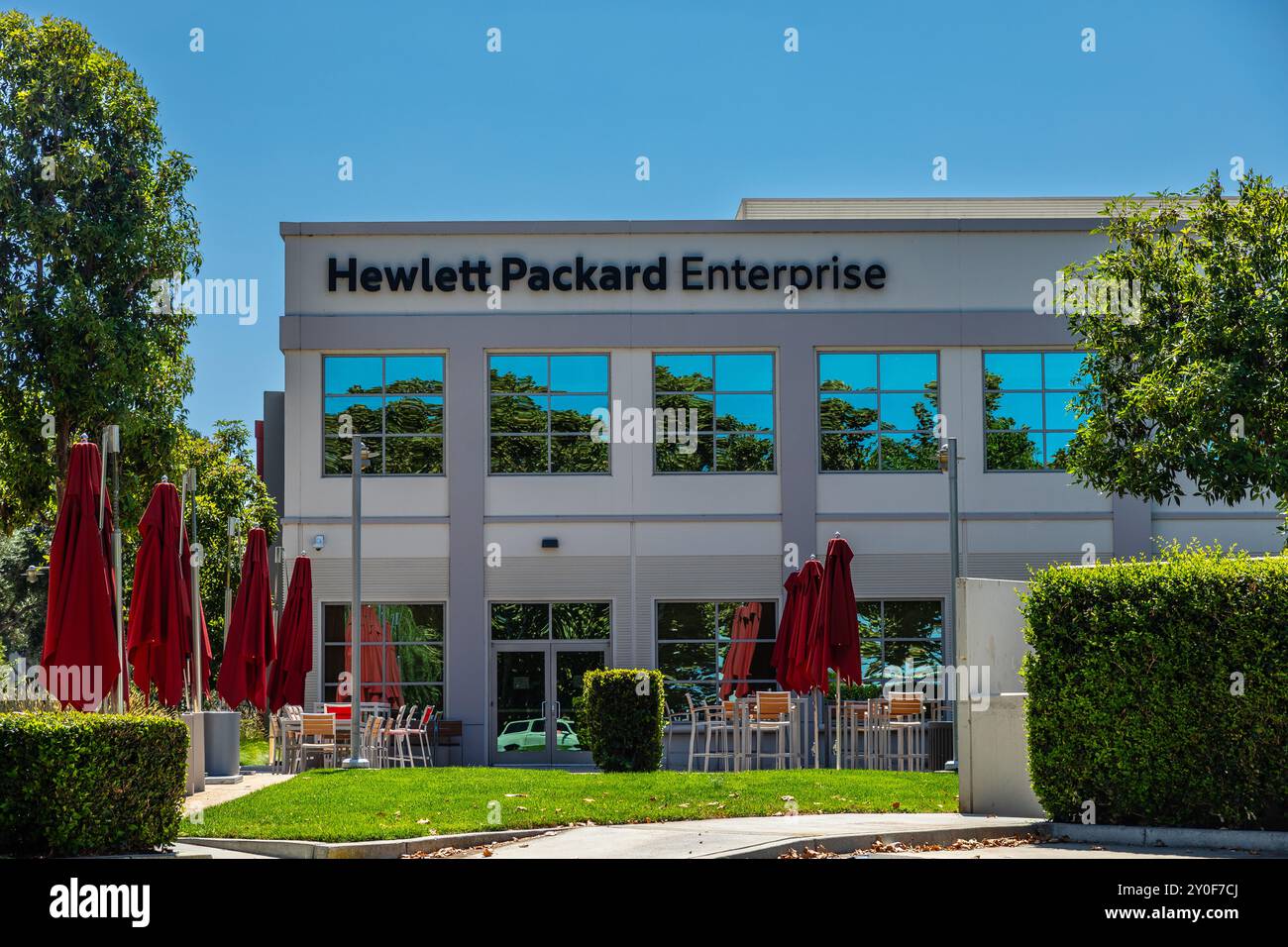 Hewlett Packard Enterprise à Fremont Californie États-Unis Banque D'Images