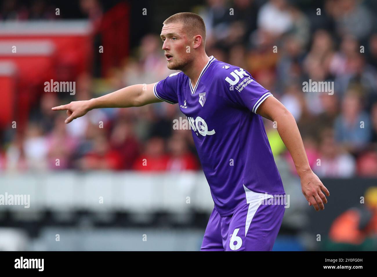 Mattie Pollock de Watford lors du Sheffield United FC vs Watford FC SKY Bet EFL Championship match à Bramall Lane, Sheffield, Angleterre, Royaume-Uni le 1er septembre 2024 Banque D'Images