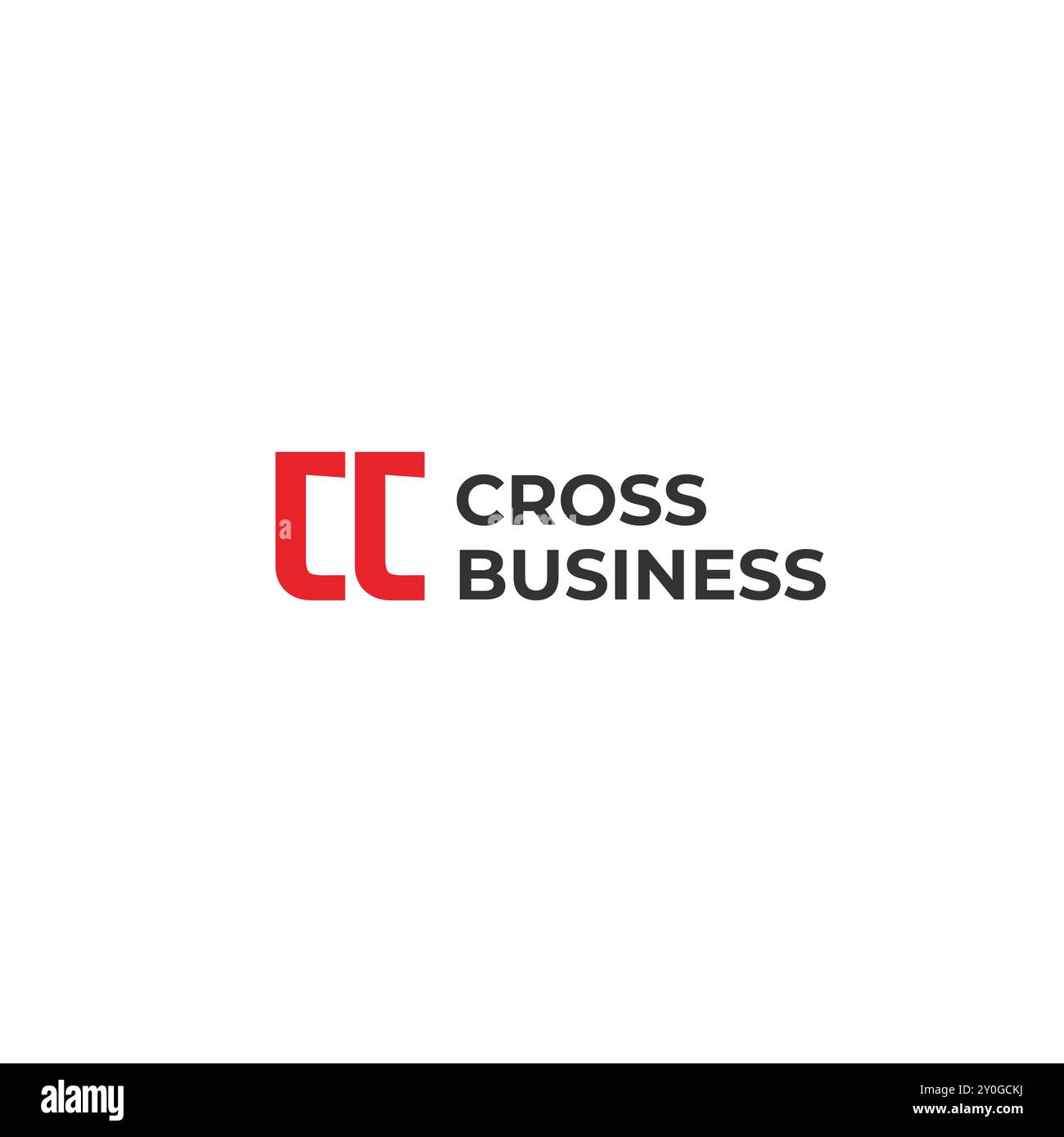 logo cc monogram cross connections Illustration de Vecteur