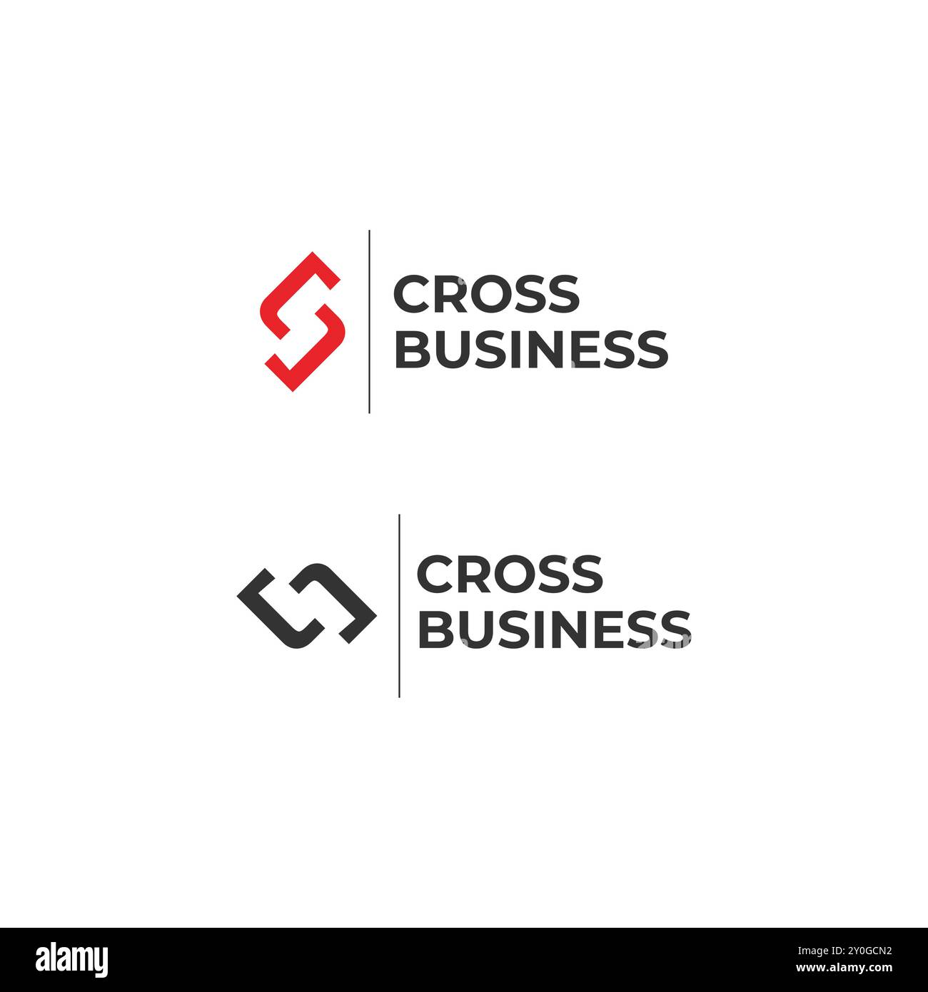 logo cc monogram cross connections Illustration de Vecteur