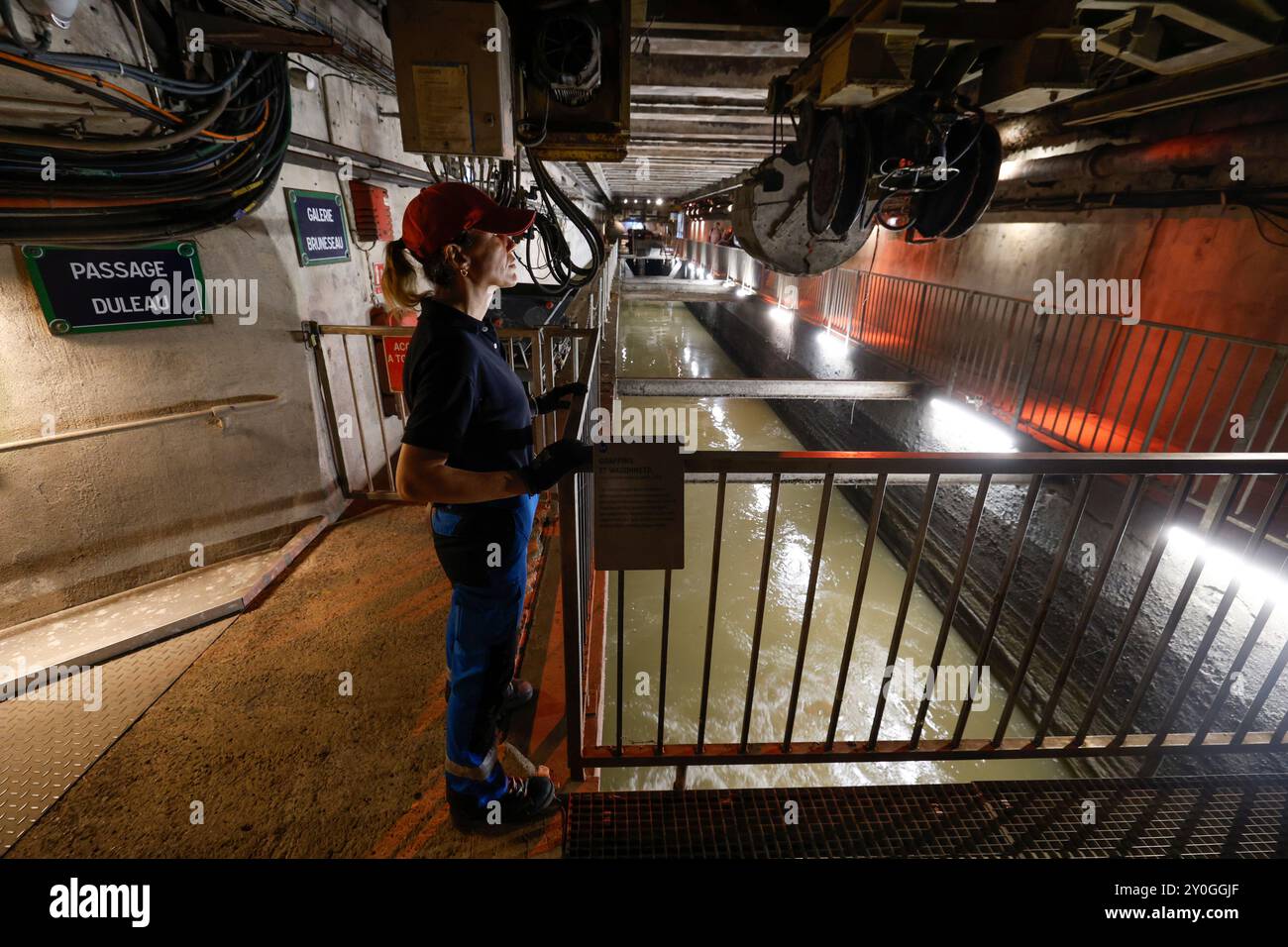 LE MUSÉE DES ÉGOUTS DE PARIS Banque D'Images
