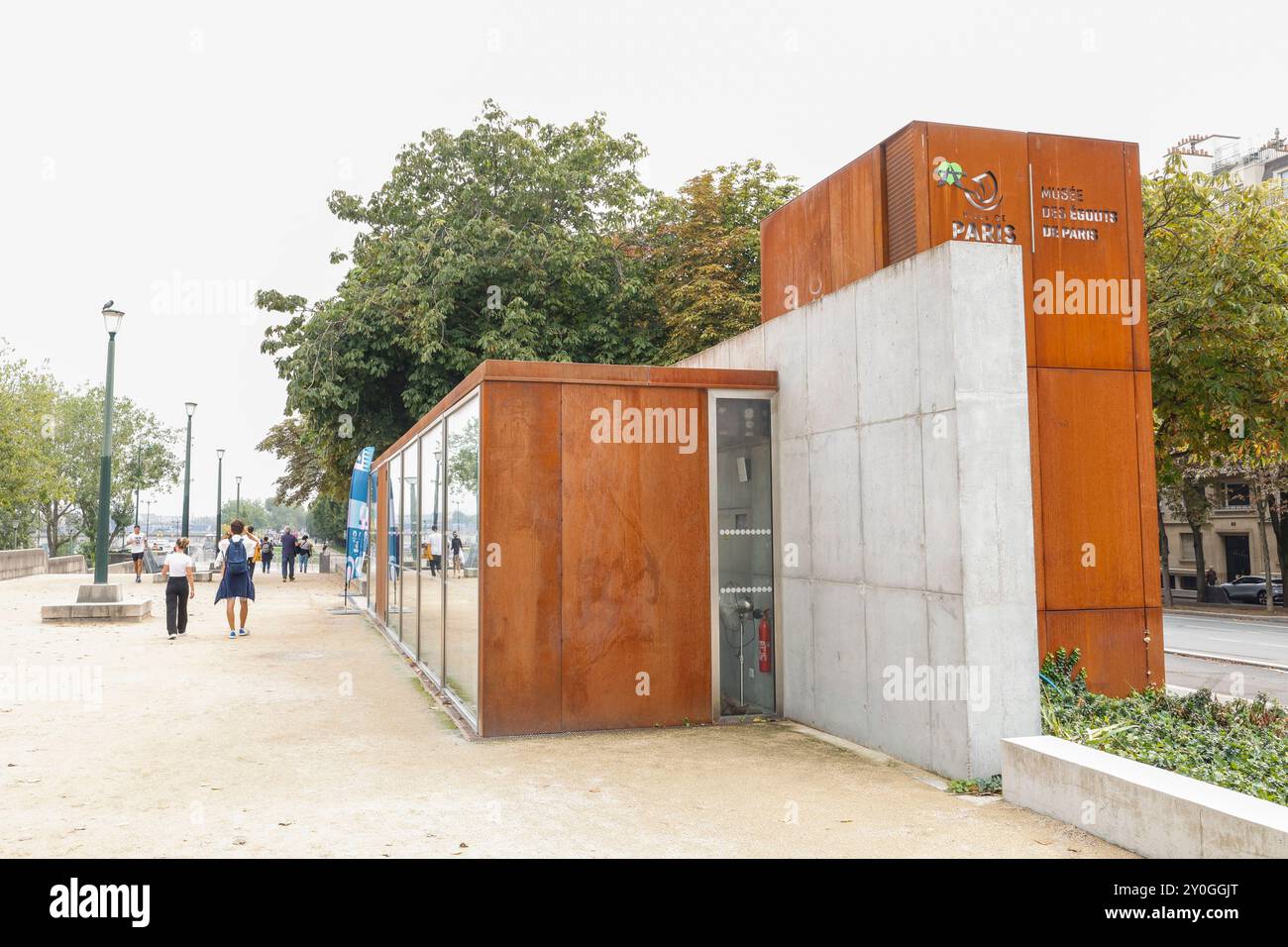 LE MUSÉE DES ÉGOUTS DE PARIS Banque D'Images