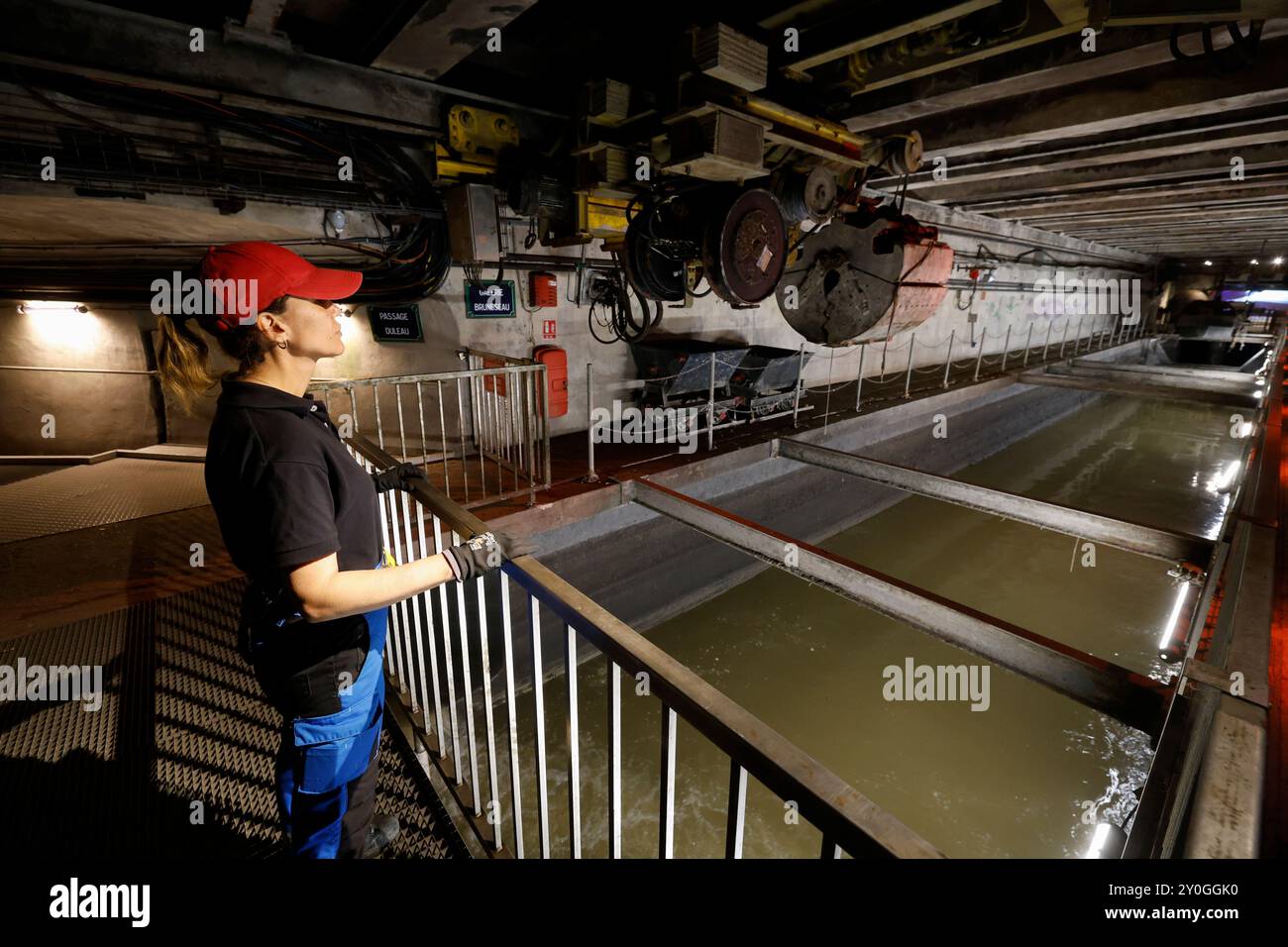 LE MUSÉE DES ÉGOUTS DE PARIS Banque D'Images