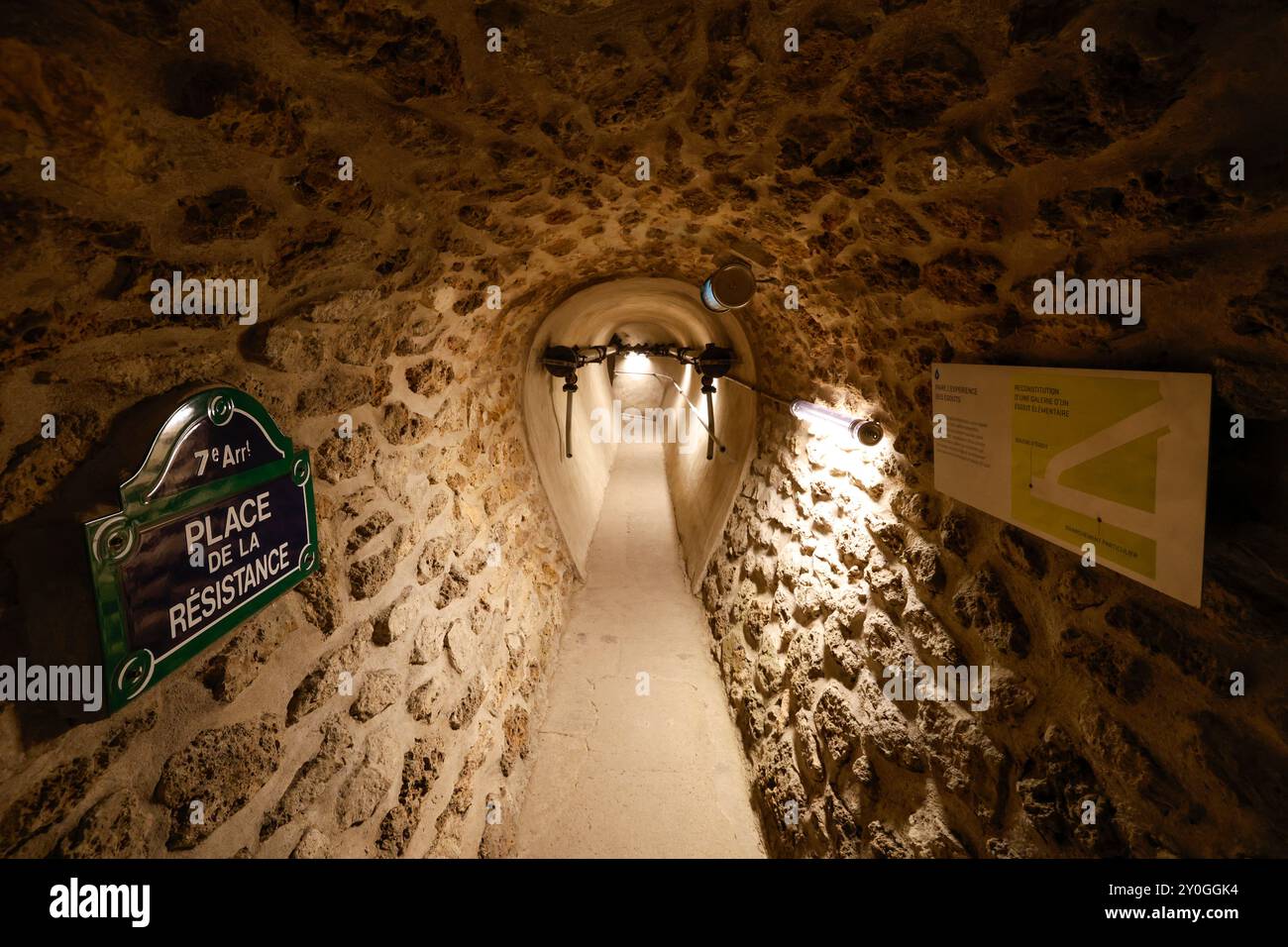 LE MUSÉE DES ÉGOUTS DE PARIS Banque D'Images