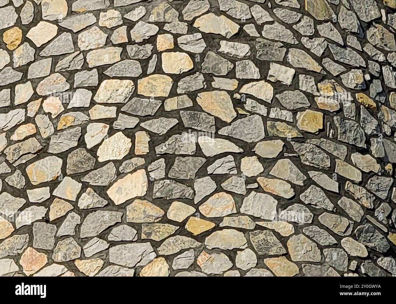 Structure solide : fond de mur de pierre, motif et texture Banque D'Images