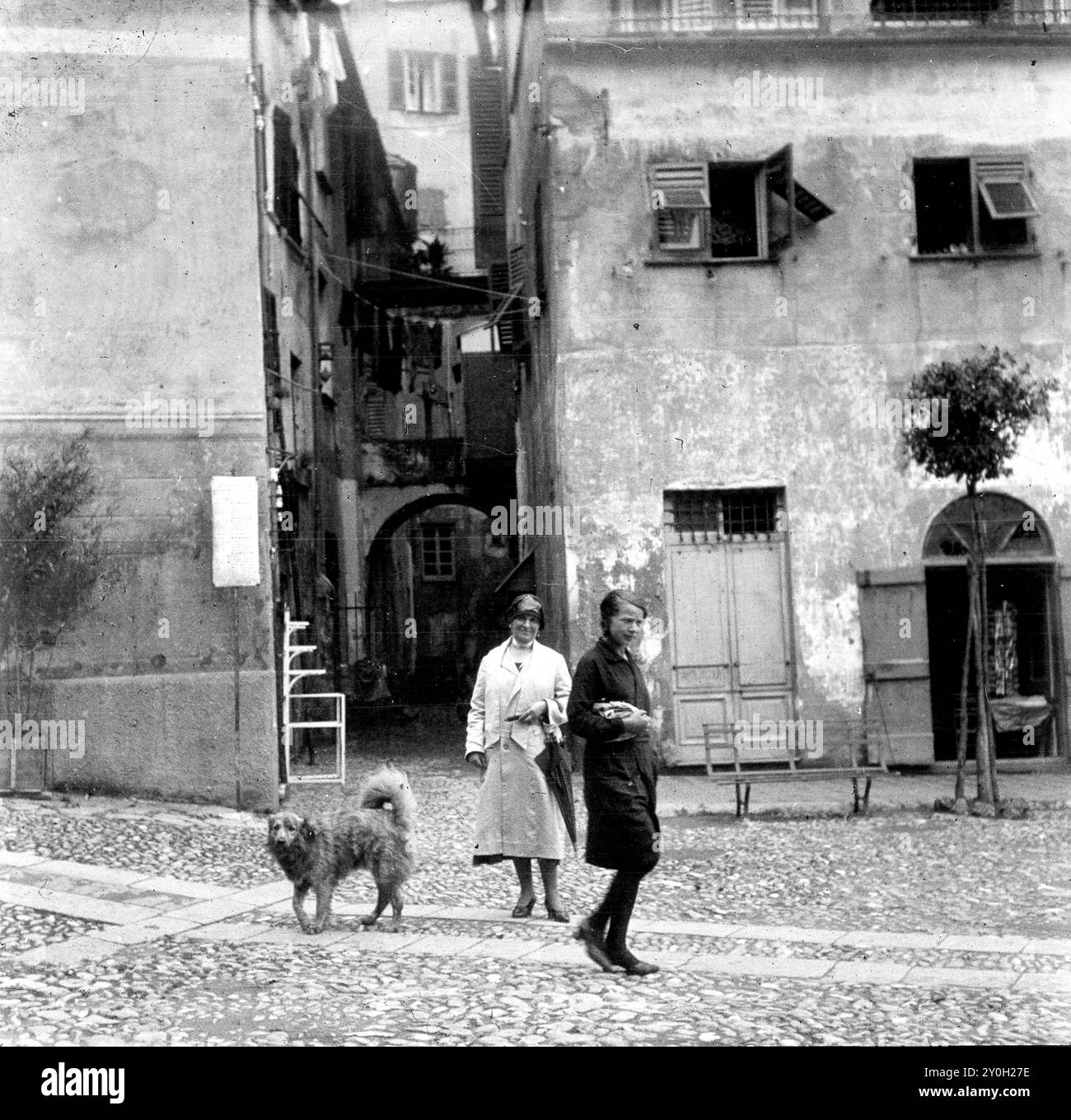 Bellagio, Lac de Côme, Italie en 1910 Banque D'Images